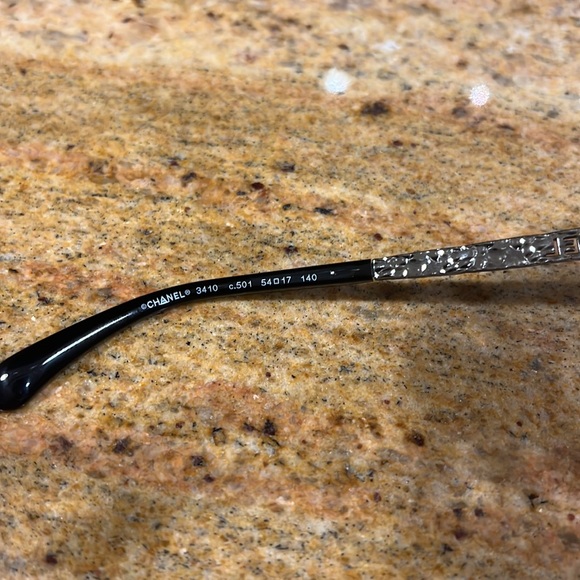 Chanel 3410 c.501 54-17-140 made in Italy authentic eyewear eyeglasses - Picture 7 of 7